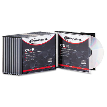 Innovera® Cd-r Recordable Disc, 700 Mb-80 Min, 52x, Spindle, Silver, 50-pack freeshipping - TVN Wholesale